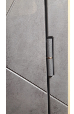 Входная металлическая дверь RеX (РЕКС) 13 Бетон тёмный / ФЛ-119 Силк сноу (белый матовый, без текстуры)
