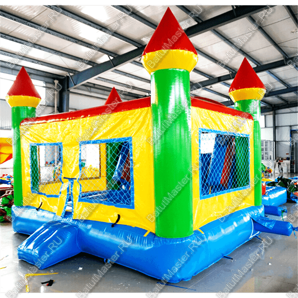 Надувной батут «Домик с бассейном» 8*5*3 м