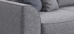 Угловой диван Кинг Рогожка Венто серый
