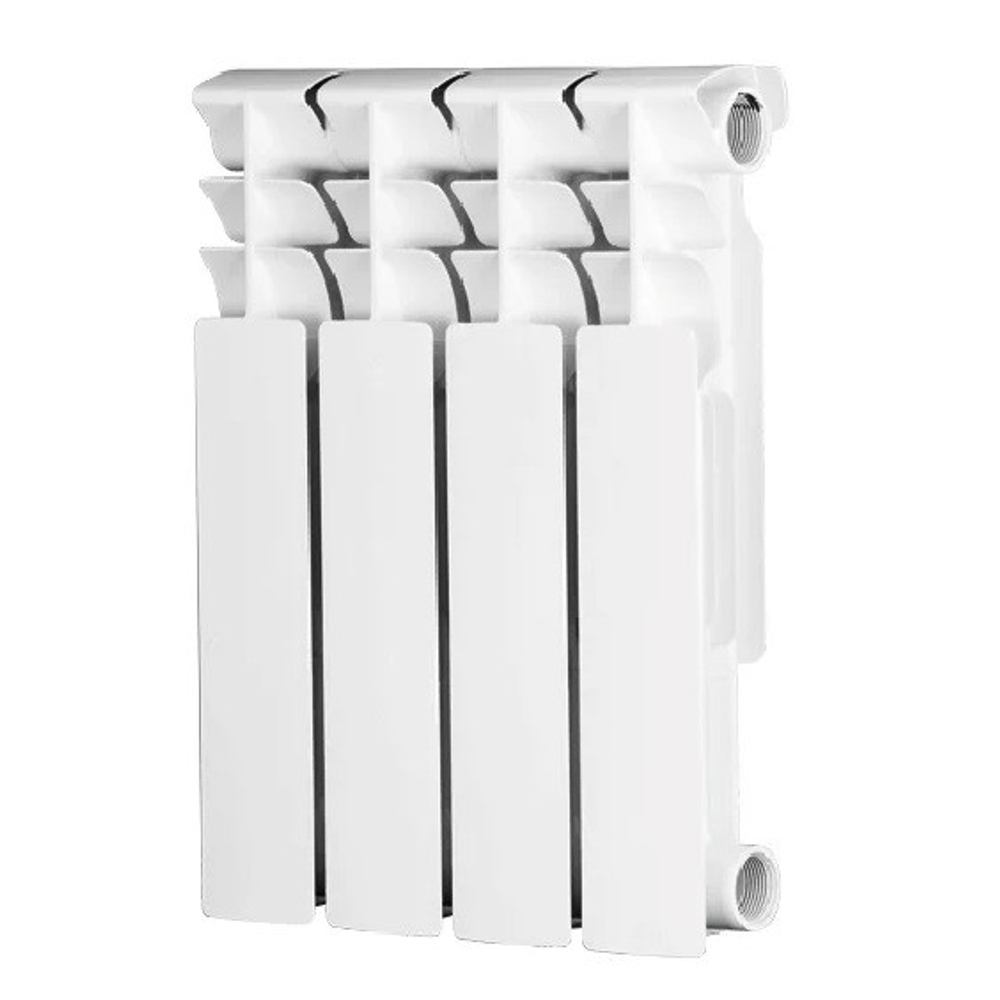 Радиатор биметаллический Evolution EvВ 350 боковое подключение белый 4 секции