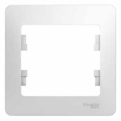 Рамка GLOSSA 1-м белая GSL000101 (45) ш/к 3606480657597