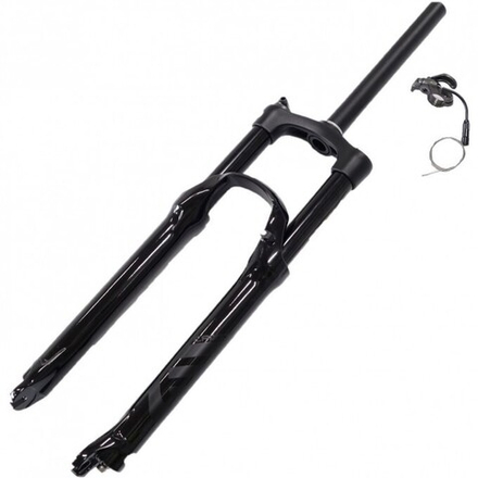 Вилка 27,5",SF18-EPIXON-9 RLR DS 27.5" TS шток 1-1/8", ход 120мм, матовая чёрная, чёрные ноги, возду