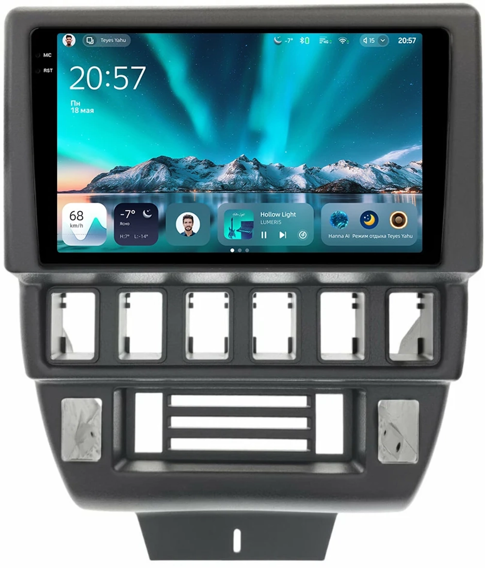 Магнитола для Lada 4x4, Urban, Bronto 1993-2019 - Teyes CC4 монитор 9.2" 2K QLED на Android 14, Snapdragon 680, DSP, CarPlay, 4G SIM-слот