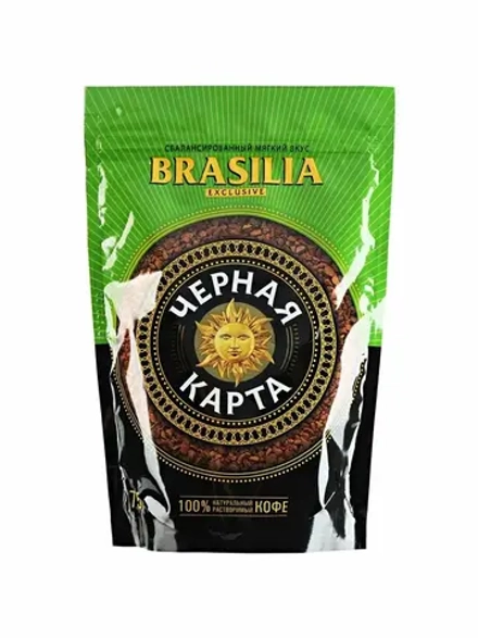 Кофе Черная Карта Эксклюзив Бразилия 75гр