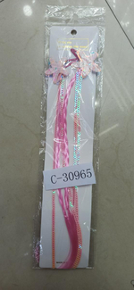 Заколки 2 шт с бантом с блестками, блистер с-30965