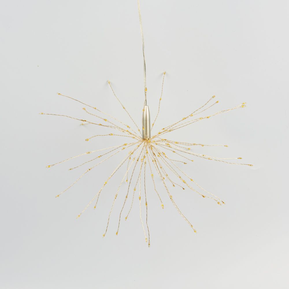 ULD-H3030-150-DTA-3AA-RC WARM WHITE IP20 FIREWORKS Фигура светодиодная Фейерверк на батарейках 3AA не в-к. 30х30см. Подвесная. 120 светодиодов. Теплый белый свет. Пульт ДУ в-к. Провод прозрачный. TM Uniel