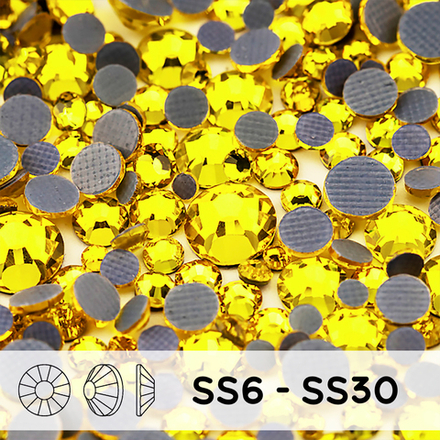 Стразы mix ss6-ss30 Lemon Yellow