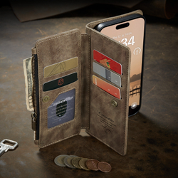 Многофункциональный чехол-кошелек CaseMe 3 in 1 Matte Wallet для iPhone 17 Pro