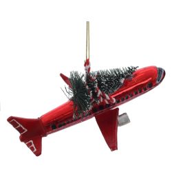 GAEM Украшение новогоднее "Самолёт", L16,5 W12,5 H5,5 см