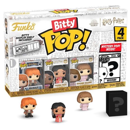 Фигурка Funko Bitty POP! Harry Potter GoF Ron+Padma+Madame Maxime+Mystery (1 of 4) 4PK 83656 / Фигурка Фанко Битти ПОП! по мотивам вселенной "Гарри Поттер"
