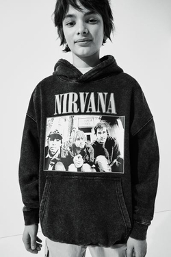 H&M Толстовка с капюшоном, угольный