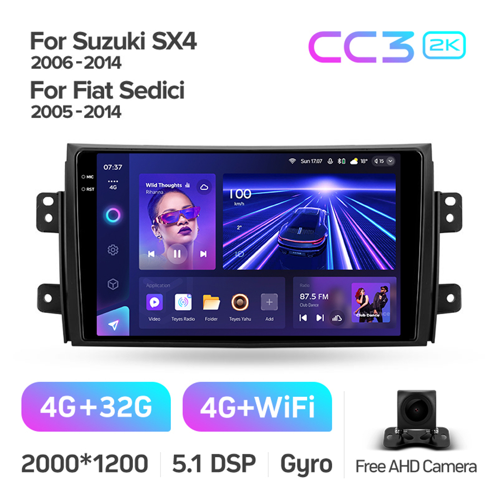 Teyes CC3 2K 9"для Suzuki SX4 2006-2014
