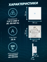 Выключатель сенсорный одноклавишный для дома