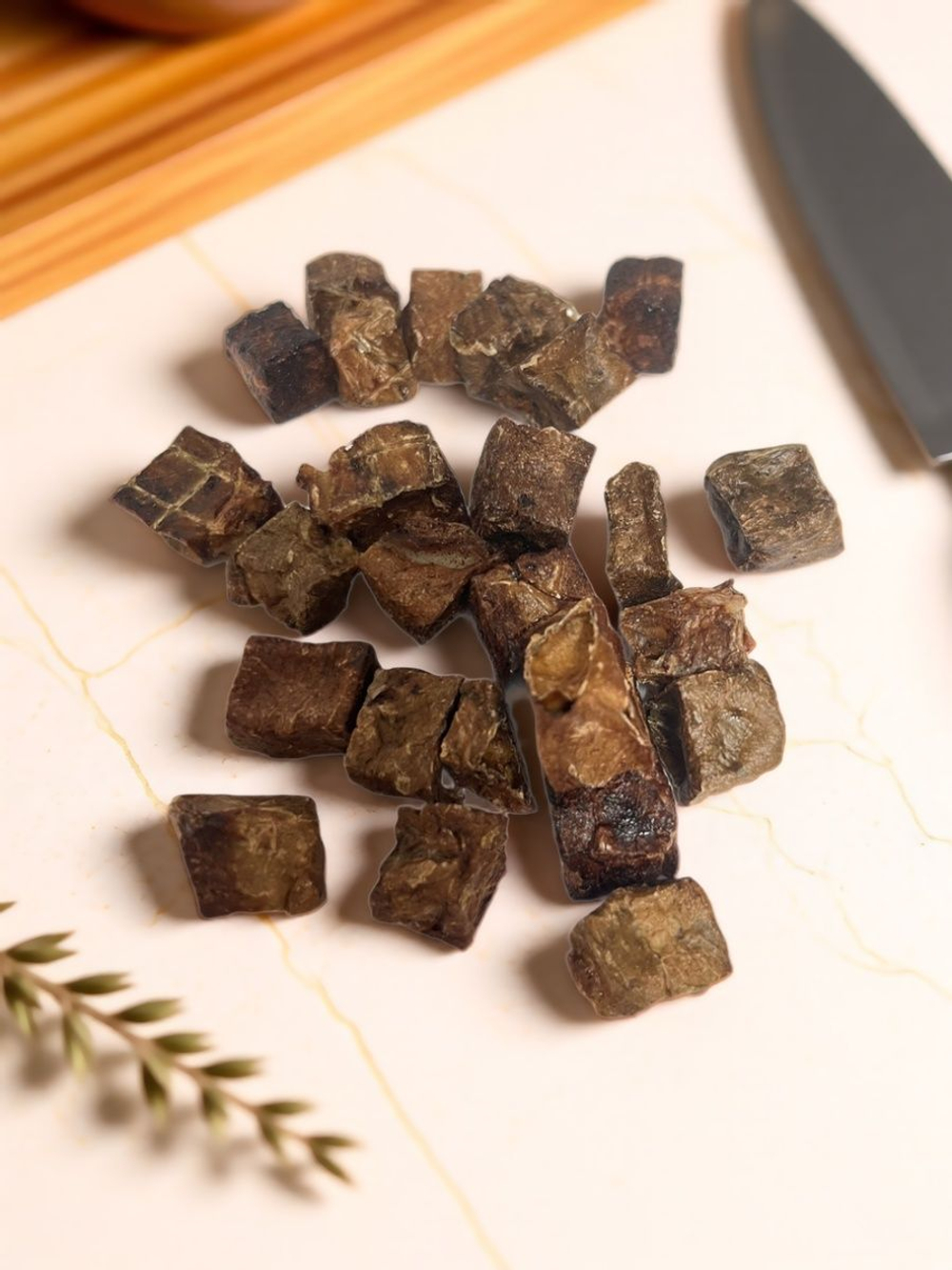 Лакомство "Говяжье лёгкое", для дрессировки, крупный кубик ,натуральное (100 гр)