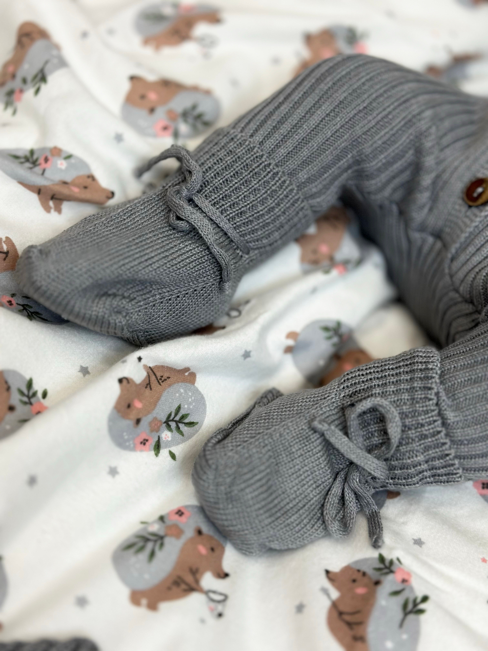 Фланелевая пелёнка Лесной ёжик 90*130