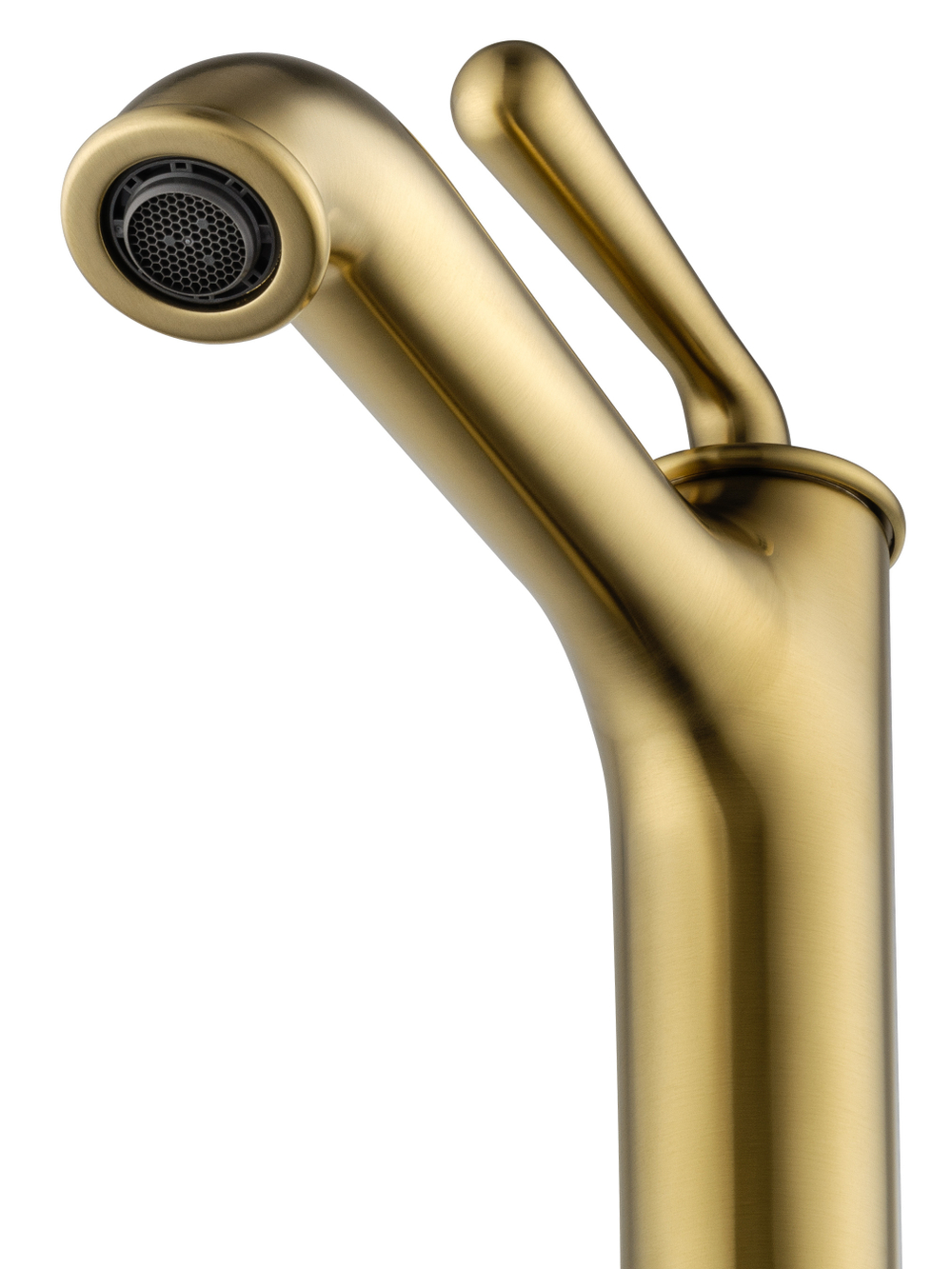 Смеситель для раковины высокий WONZON & WOGHAND STEAM, Брашированное золото (WW-88239008-BG)