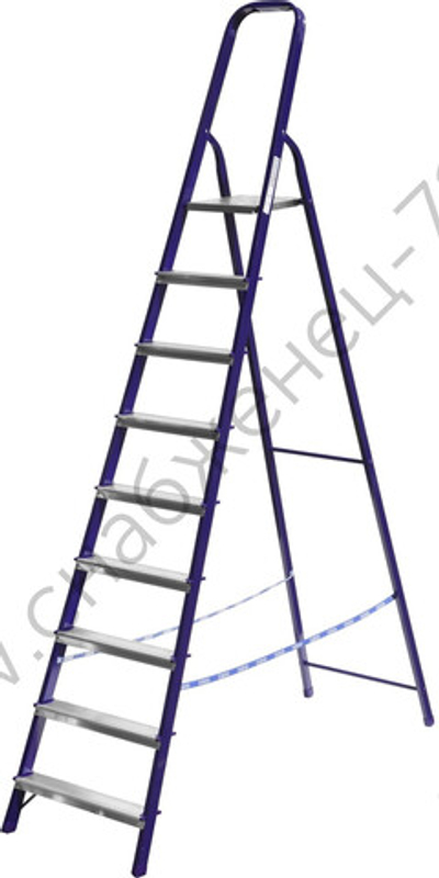 СИБИН 9 ступеней, 187см, стальная, стремянка (38803-09)
