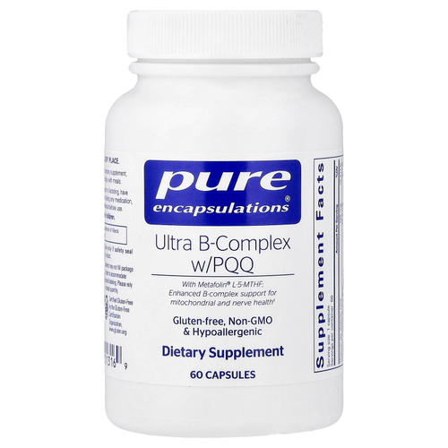 Pure Encapsulations, Ultra-B-Complex with PQQ, 60 Capsules