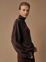 J0428-8092 Джемпер женский, темно-коричневый dbr