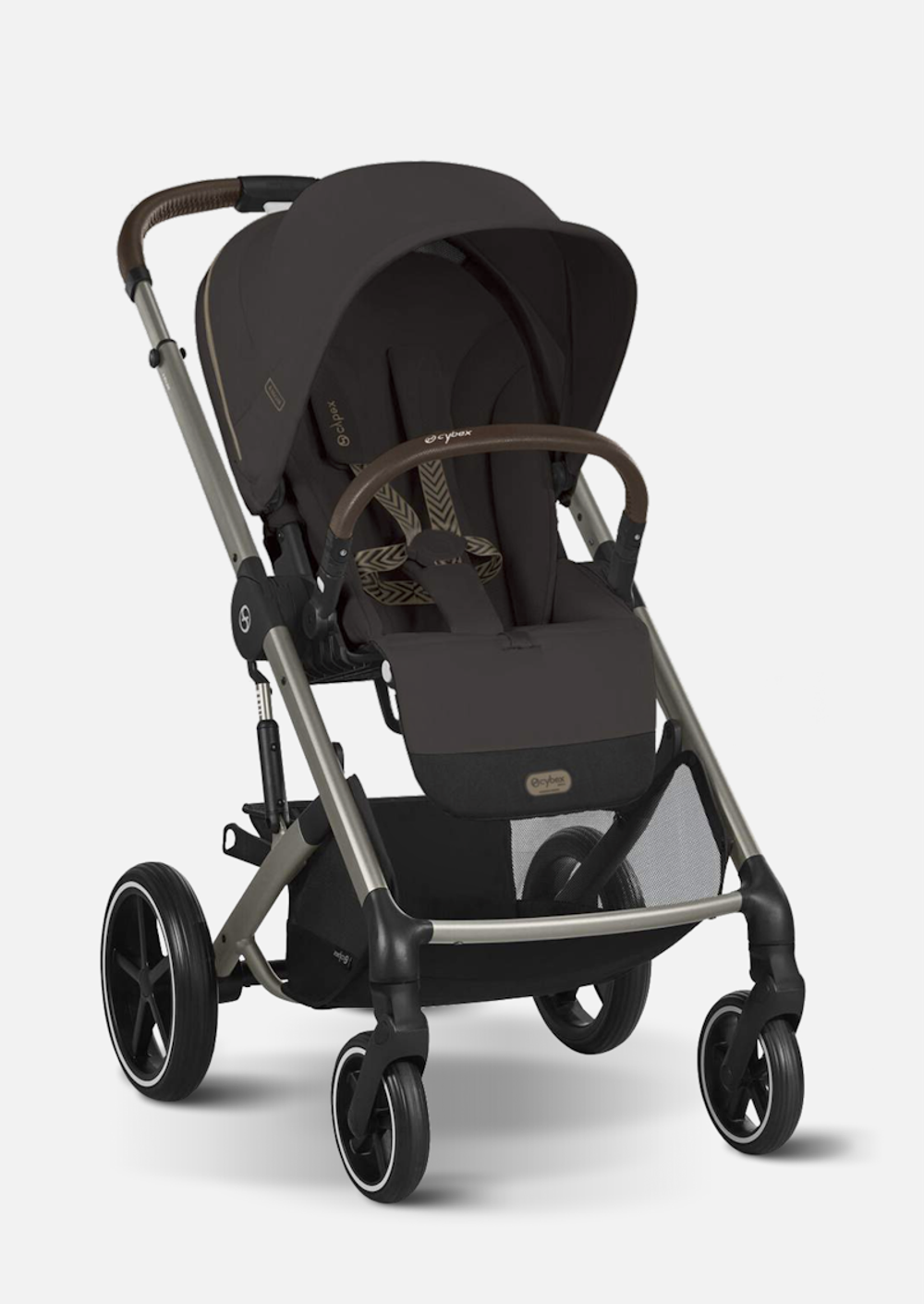 Cybex Детская коляска Balios S Lux BLK 2 в 1 цвет Chocolate Brown