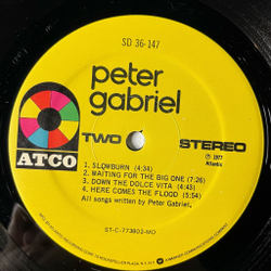 Винтажная виниловая пластинка LP Peter Gabriel Moribund The Burgermeister (USA 1977)
