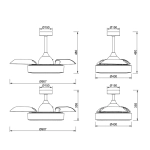 Люстра-вентилятор Mantra COIN 8219