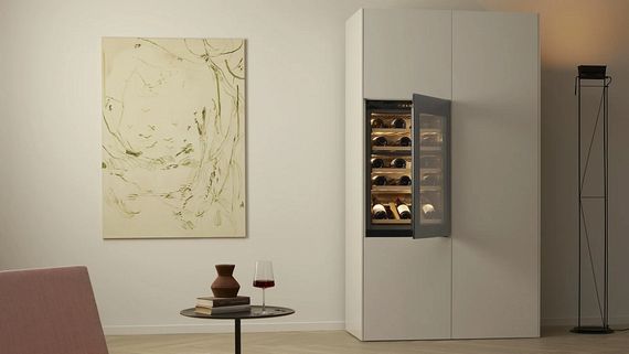 Встраиваемый винный шкаф V-ZUG WineCooler V4000 90 WC4T-51102 L черное стекло