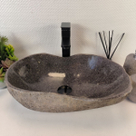 Раковина из речного камня RS-65389 49*33*15 0861