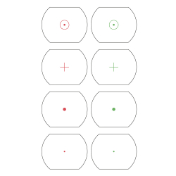 Прицел коллиматорный Veber 1x22x33 RG Weaver - фото 9