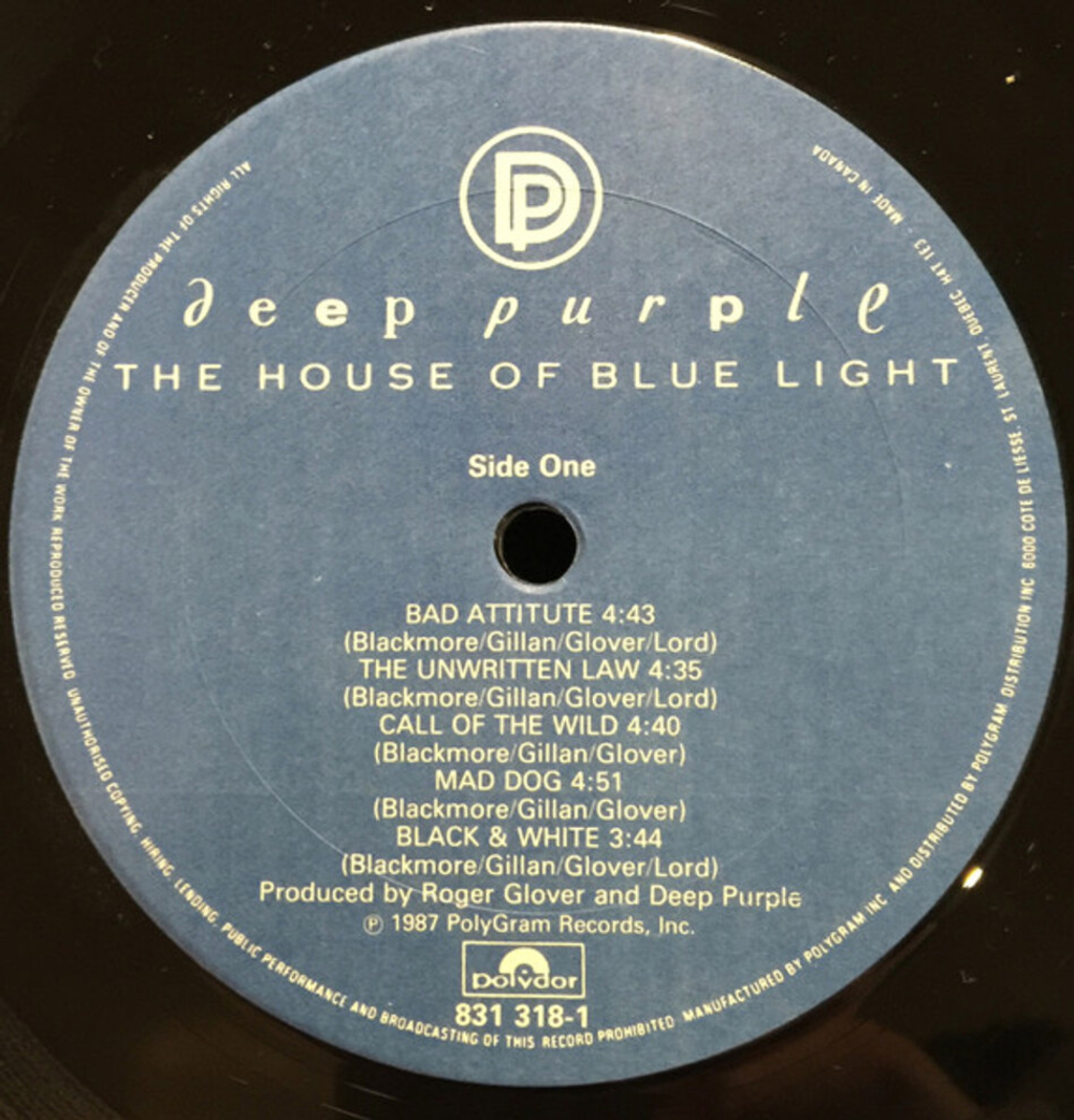 Deep Purple / The House Of Blue Light (LP)