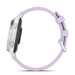 Смарт часы Lily 2 Active с серебристым безелем, фиолетовый силиконовый ремешок