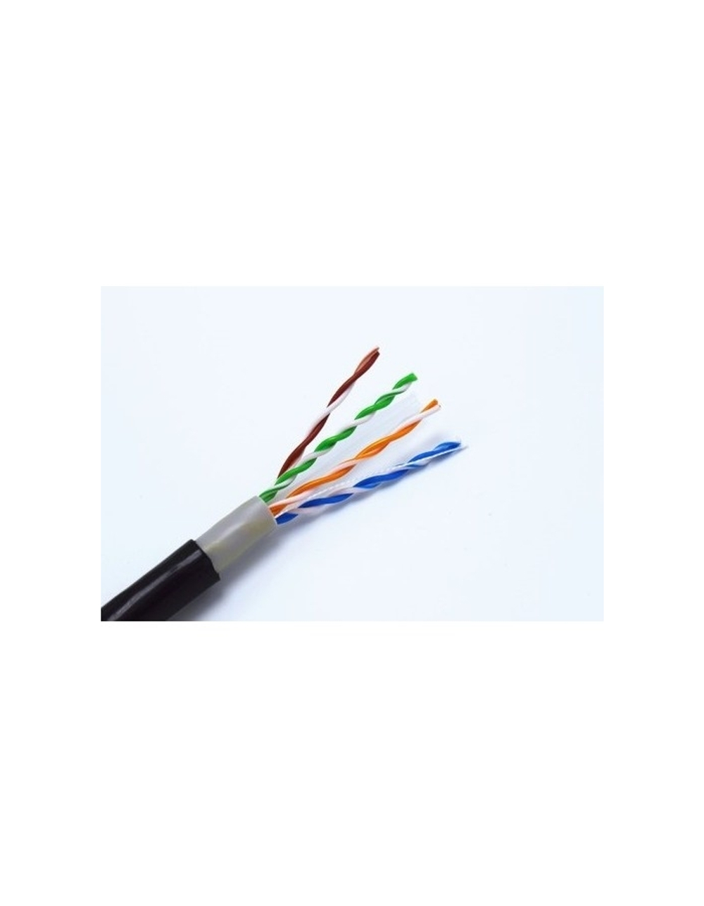 5bites Кабель Express US5525-305BPE витая пара UTP/SOLID/5E/24AWG/COPPER/PVC+PE/BLACK/OUTDOOR/DRUM/305M