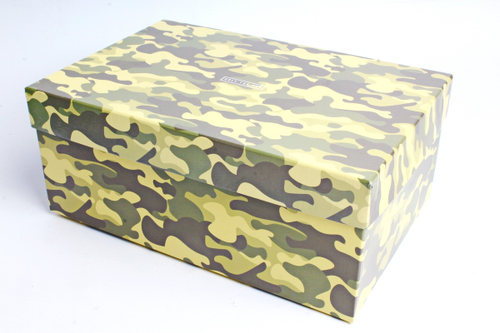 Подарочная коробка Охотничий камуфляж, Бежевый, 19*17*8.7 см № 7