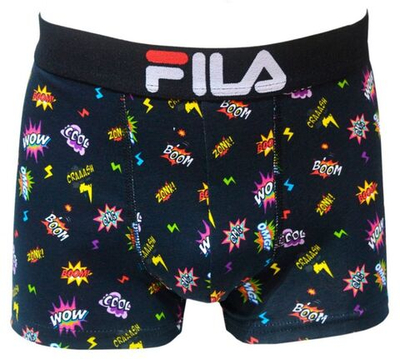 Мужские спортивные боксеры Fila Underwear Man Boxer 1P - black/mulitcolor