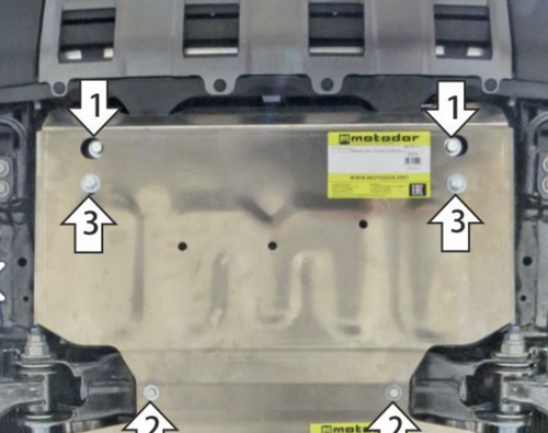 Защита радиатора для Toyota Land Cruiser Prado 250 MOTODOR.32531