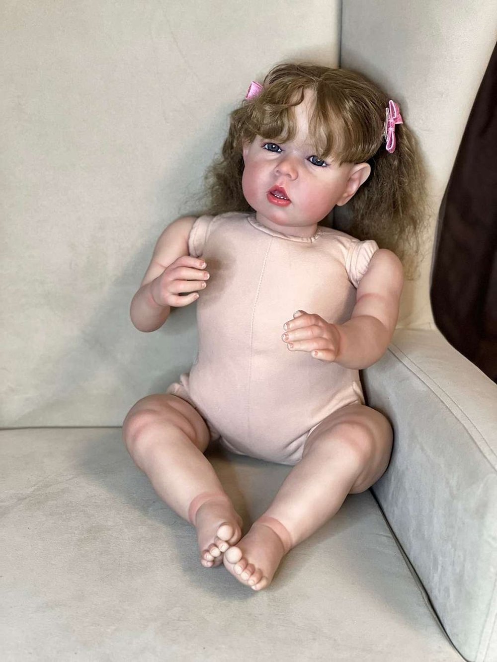 Кукла Реборн мягконабивная 75см в пакете (FA-348)