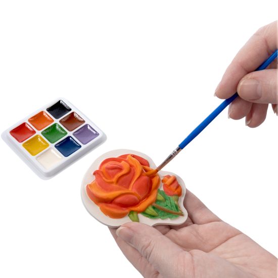 Магниты из гипса под роспись "Цветы"