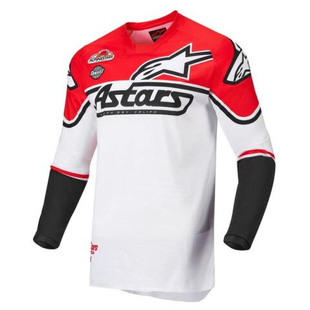 ALPINESTARS Джерси для мотокросса RACER FLAGSHIP JERSEY  бело-красно-черный