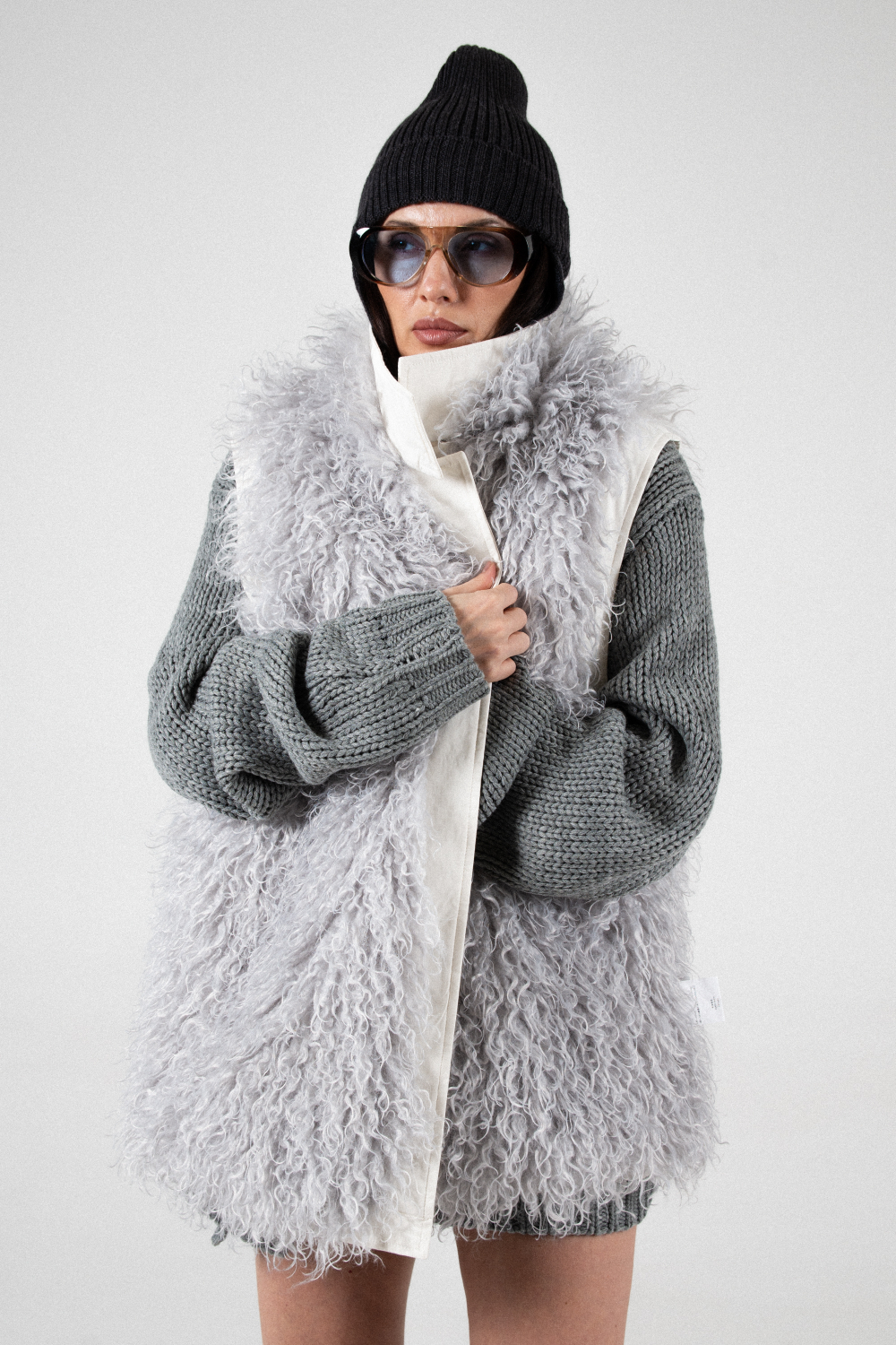 Жилет с мехом RIKKY