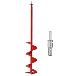 Шнек Mora Ice Easy Cordless 200 мм (ножи прямые) с адаптером для шуруповерта, арт. ICE-MM0088