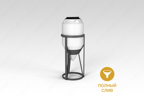 Емкость в обрешетке ЭкоПром ФМ 120 л. конусная (55x55x143см;белый) - арт.555738