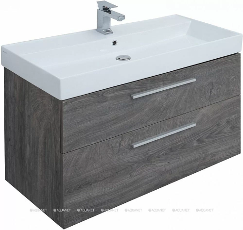 Тумба с раковиной Aquanet Nova 249923 100 дуб рошелье