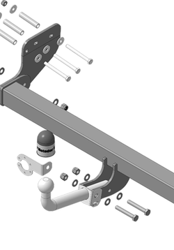Фаркоп Motodor для KGM Torres 2023- (оцинк. Шар) арт.92805-A
