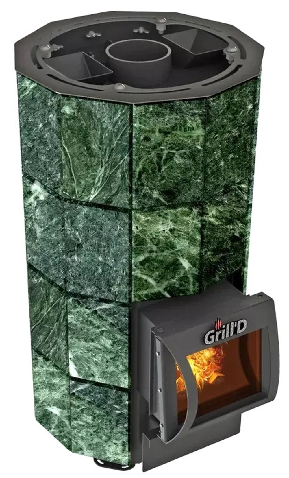 Банная печь Grill'D Violet Stone Short (Камень колотый 20 кг)