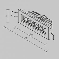 Встраиваемый светильник Maytoni Ghost O488DL-L6GF3K