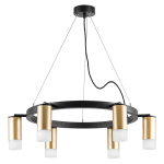 LR0164061 Люстра RULLO 6х50W GU10 ЧЕРНЫЙ/ЗОЛОТО (571016+214440-6+202431-6)