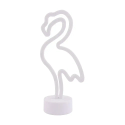 Неоновый светильник декоративный ночник на батарейках "Розовый фламинго"