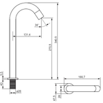 Смеситель для раковины, сенсорный, высокий Damixa Scandinavian Pure 360280000