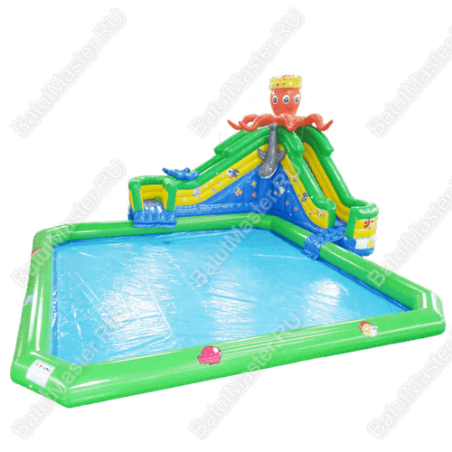 Наземный надувной аквапарк «Осьминог» 31*23*6 м