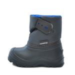 Сапоги школьные Nordman Joy комбинированные на липучке, Васильковый/Серый